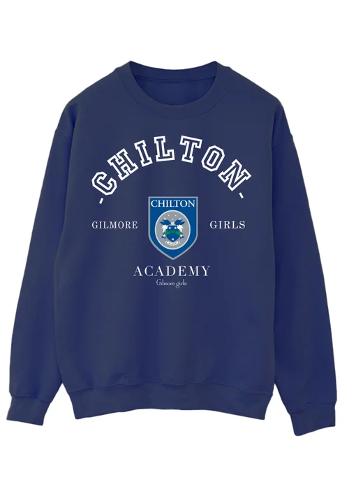 Spiral Galaxy Gilmore Girls Chilton Collegiate Navy Sweatshirt - 2XL Image 1