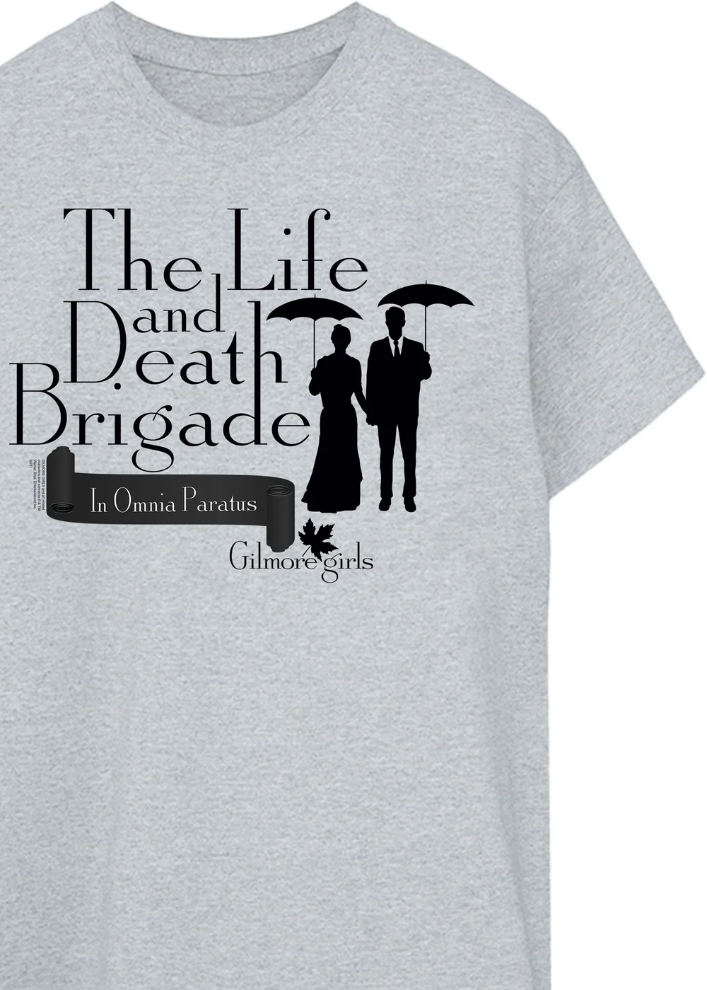 Spiral Galaxy Gilmore Girls Life & Death Brigade Heather Grey Boyfriend Fit T-Shirt - XXL Image 2