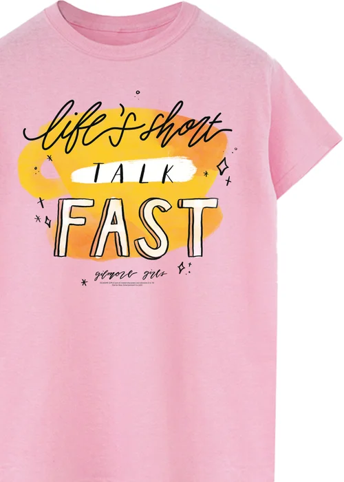 Spiral Galaxy Gilmore Girls Life's Short Pink Boyfriend Fit T-Shirt - 3XL Image 2