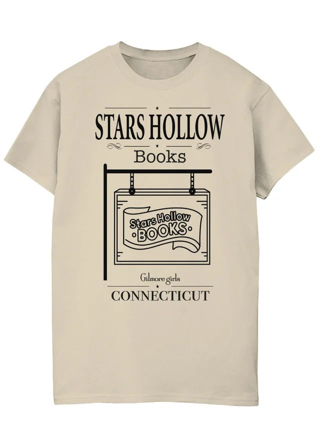 Spiral Galaxy Gilmore Girls Stars Hollow Books Sand Boyfriend Fit T-Shirt