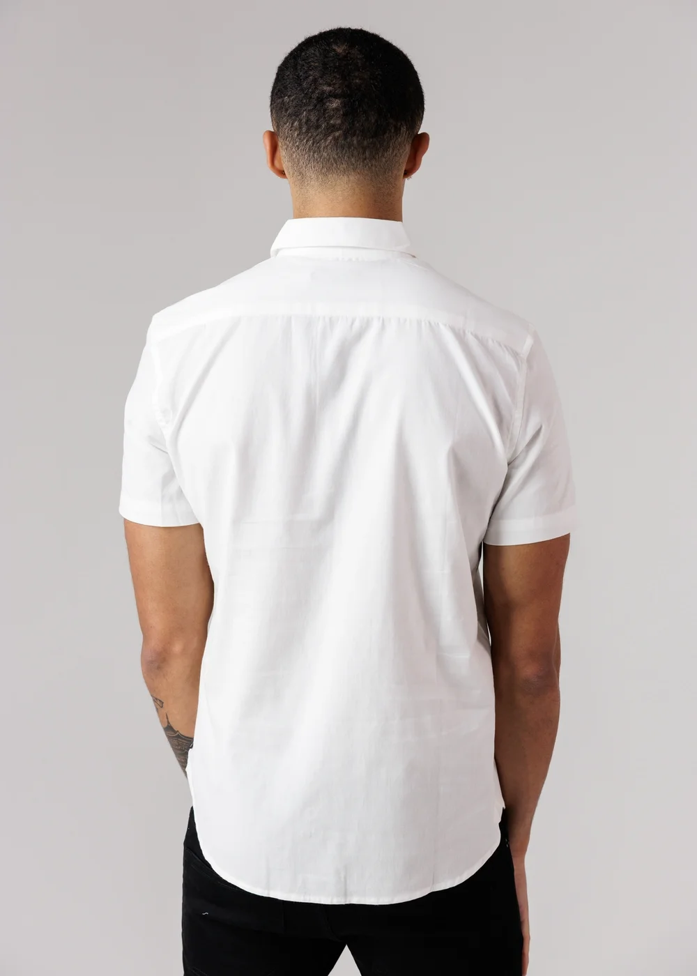 French Connection White Cotton Short Sleeve Oxford Shirt - XL Image 2