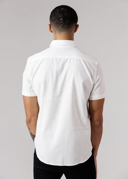 French Connection White Cotton Short Sleeve Oxford Shirt - XL Image 2