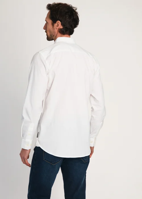 French Connection White Cotton Long Sleeve Oxford Shirt - Extra Large Image 2