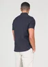 French Connection Blue 2 Pack Cotton Short Sleeve Oxford Shirts - L Image 3