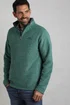 Weird Fish Emerald Green Newark 1/4 Zip Grid Fleece - 5XL Image 1