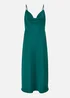 Yumi Green Satin Cowl Neck Midi Dress - 8 Image 3