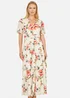 Yumi Ivory Floral Mesh Tiered Maxi Dress - 18 Image 2