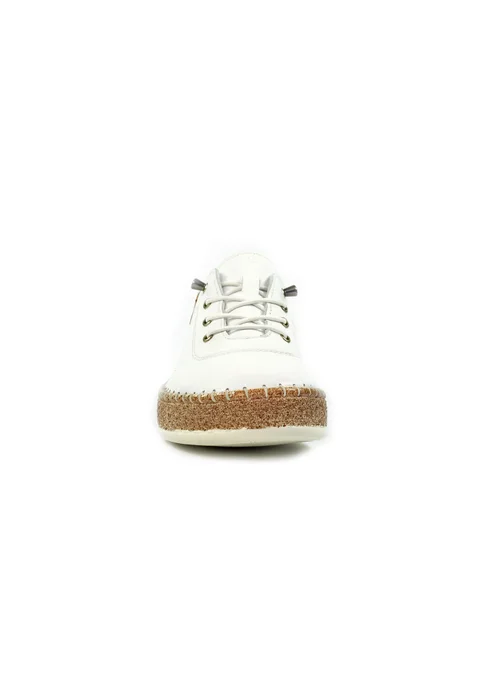 Lunar White Evie Plimsoll - Size 7 Image 4