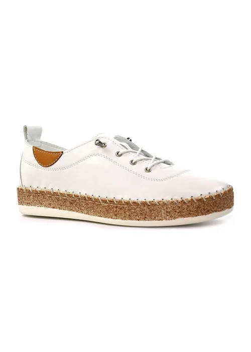Lunar White Evie Plimsoll - Size 7 Image 2