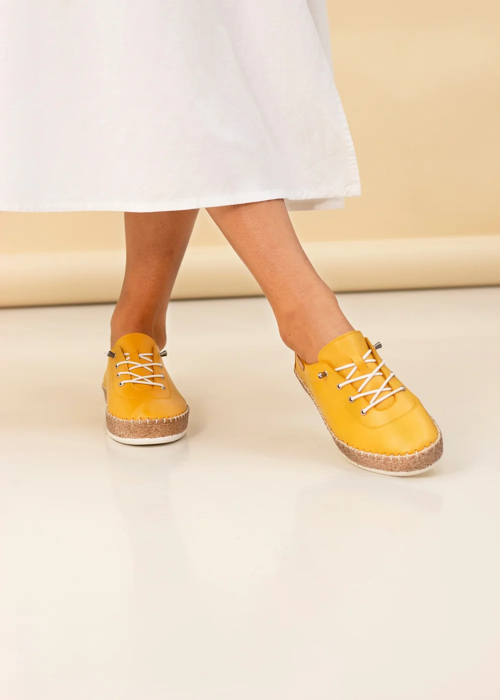 Lunar Mustard Evie Plimsoll - Size 5 Image 1