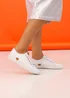 Lunar White Truffle II Plimsoll - Size 7 Image 1