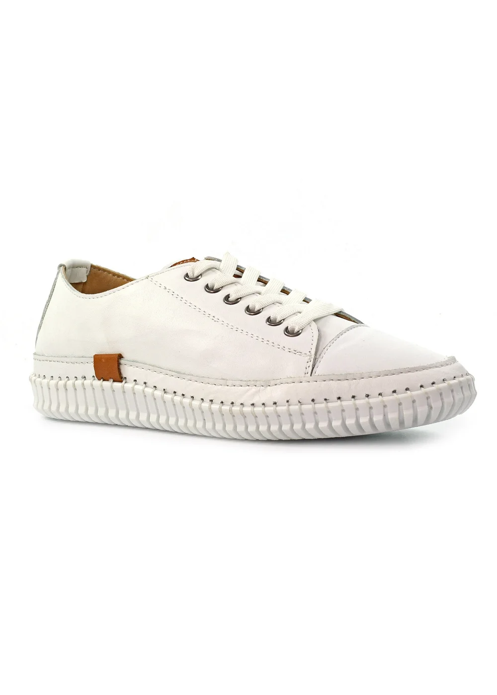 Lunar White Truffle II Plimsoll - Size 7 Image 2