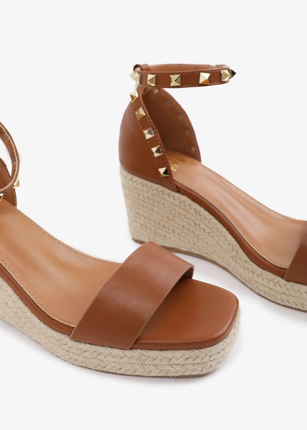 Where's That From TanPU Presley wide-fit Wedge Sandals With Gladiator-Ankle-Strap - 5 Image 5