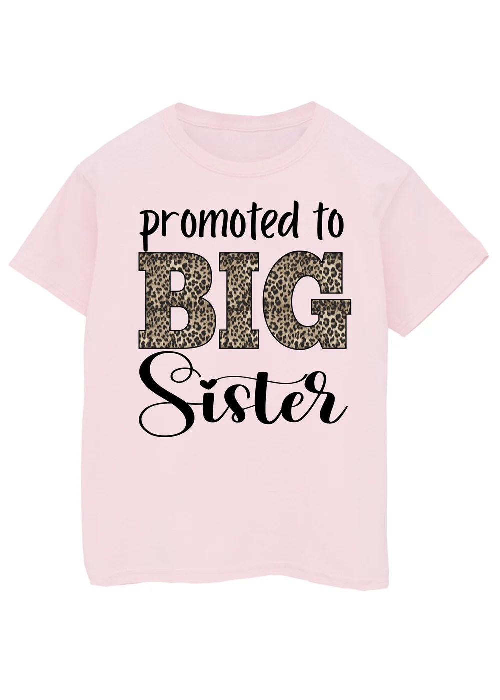 Ada & Ted Promoted To Big Sister Girls Pink T-Shirt - 7-8 Yrs Image 1