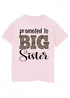 Ada & Ted Promoted To Big Sister Girls Pink T-Shirt - 7-8 Yrs Image 1