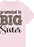 Ada & Ted Promoted To Big Sister Girls Pink T-Shirt - 7-8 Yrs Image 2