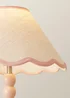 ValueLights Bobbles Painted Pink Table Lamp with Small Tapered Shade - One Size Image 4
