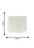 ValueLights Medium Amy Boucle Cream Tapered Ceiling Pendant Shade - One Size Image 5