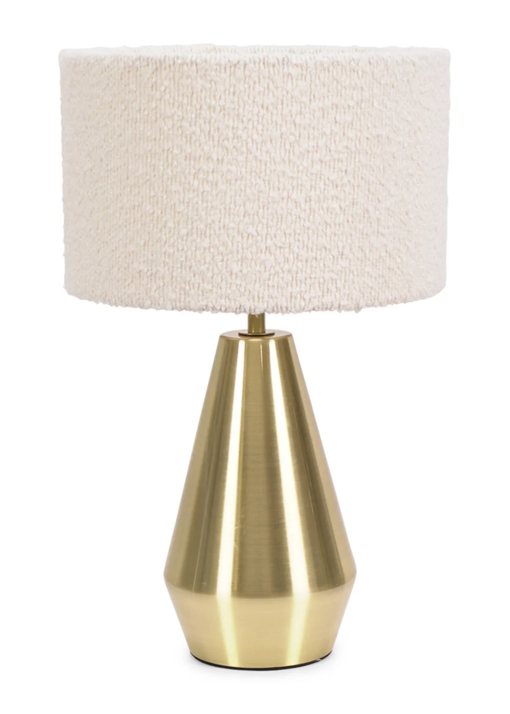 ValueLights Jax Dimmable Antique Gold Table Lamp with Small Drum Shade - One Size Image 2