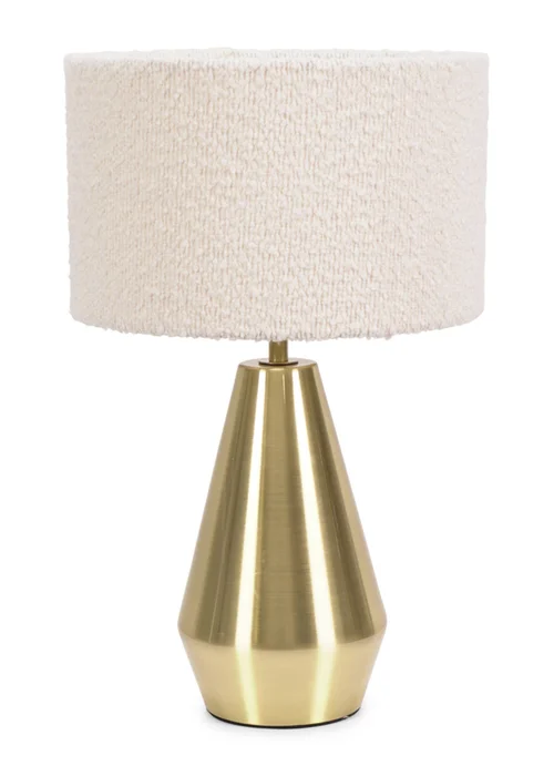 ValueLights Jax Dimmable Antique Gold Table Lamp with Small Drum Shade - One Size Image 2