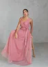 Anaya with Love Recycled Dusty Rose Wrap Strappy Maxi Dress - 8 Image 4