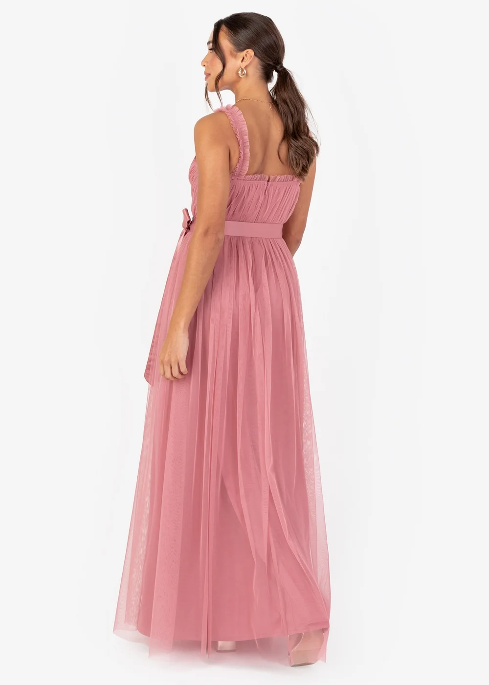 Anaya with Love Recycled Dusty Rose Wrap Strappy Maxi Dress - 8 Image 2
