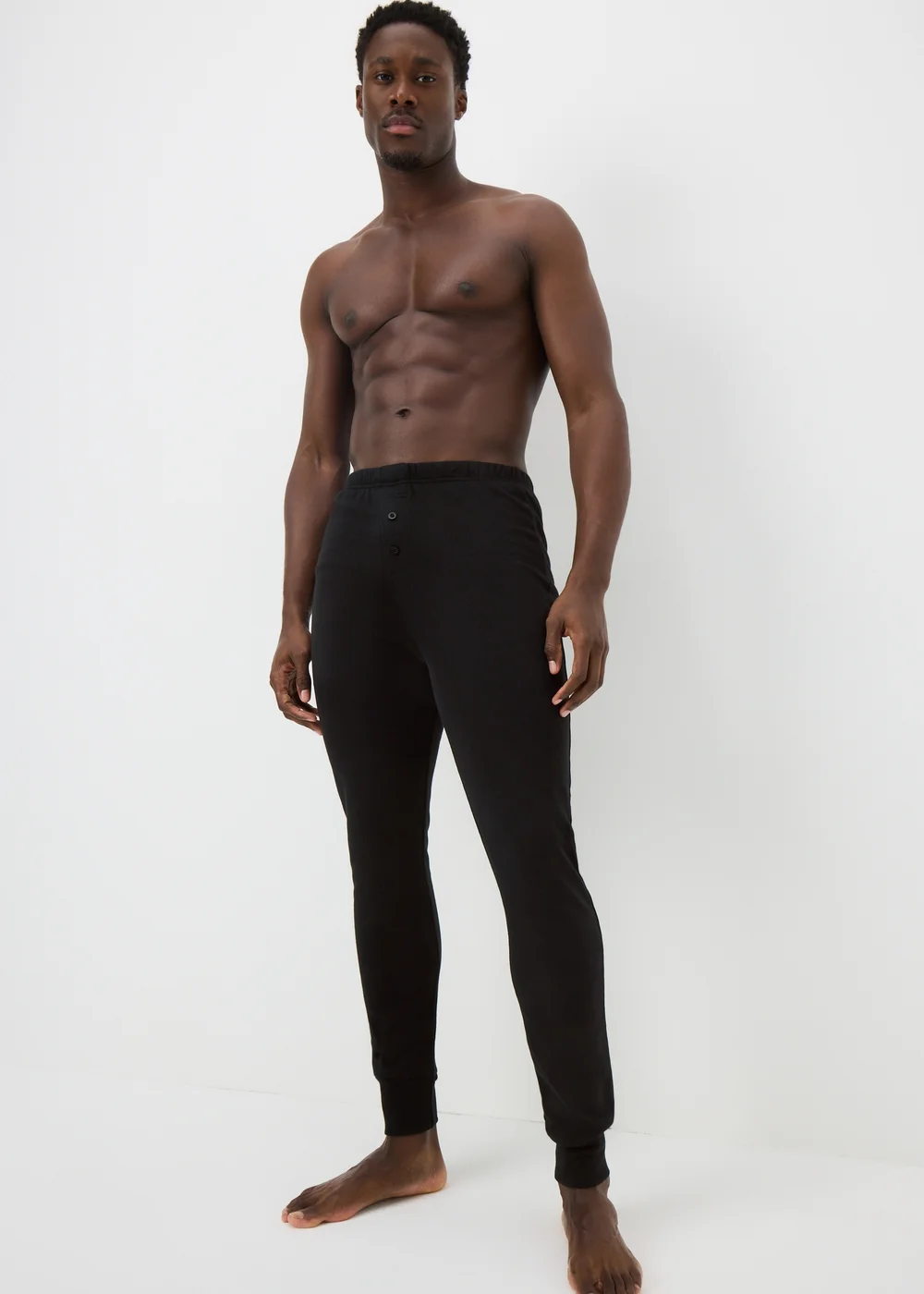 Black Medium Thermal Long Johns - Small Image 1