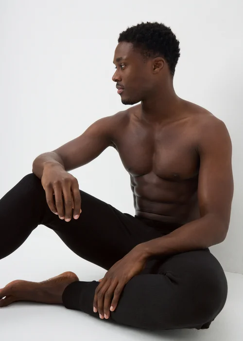 Black Medium Thermal Long Johns - Small Image 2