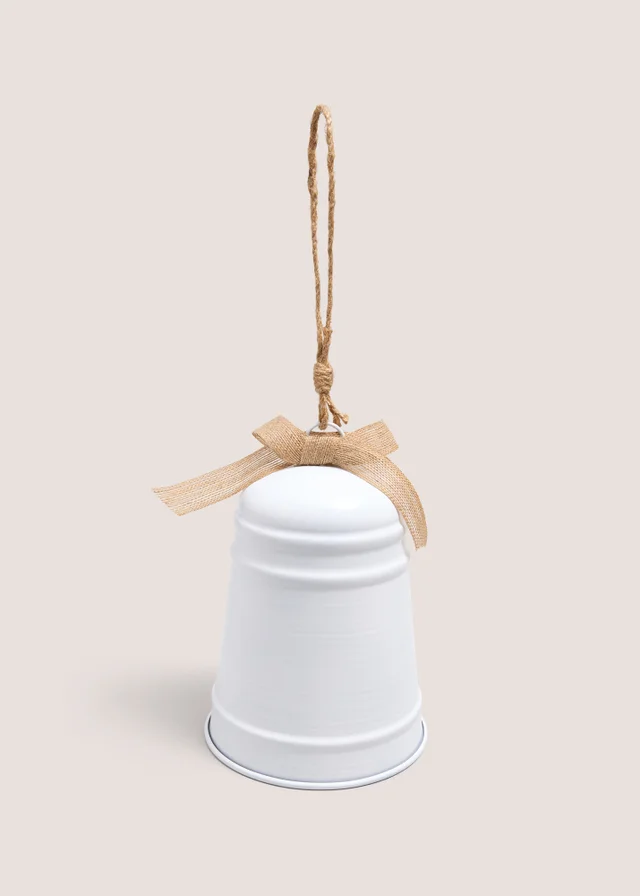 White Bell Christmas Tree Decoration