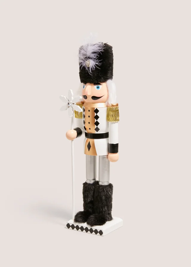 Black & White Nutcracker Decoration