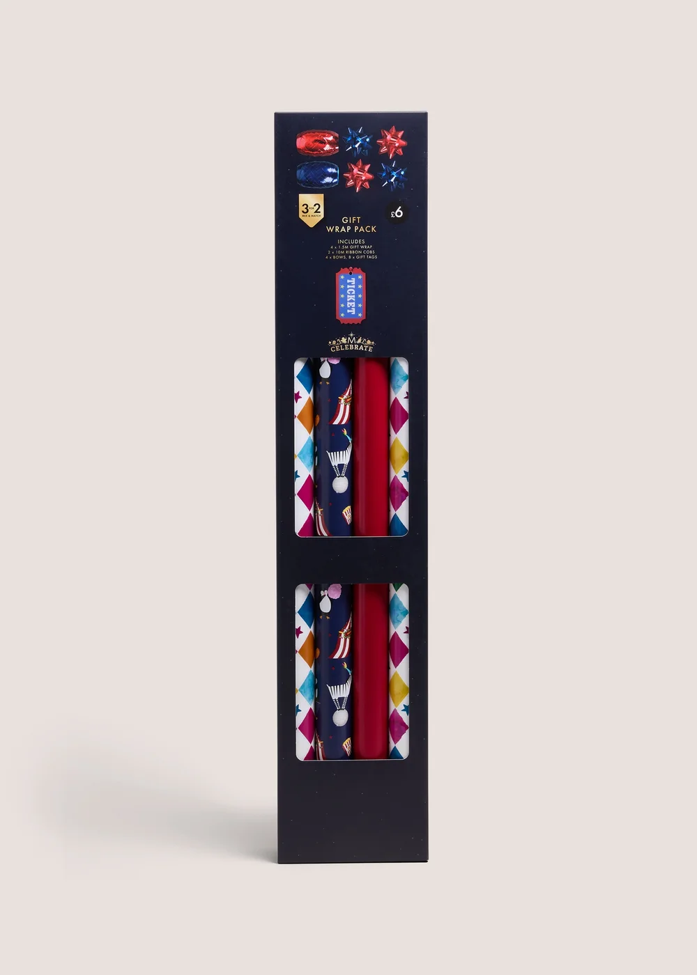 Multicolour Razzmatazz Gift Wrap Image 1