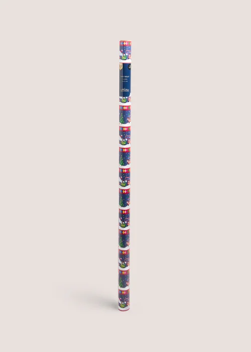 Navy Christmas Character 5m Gift Wrap Image 1