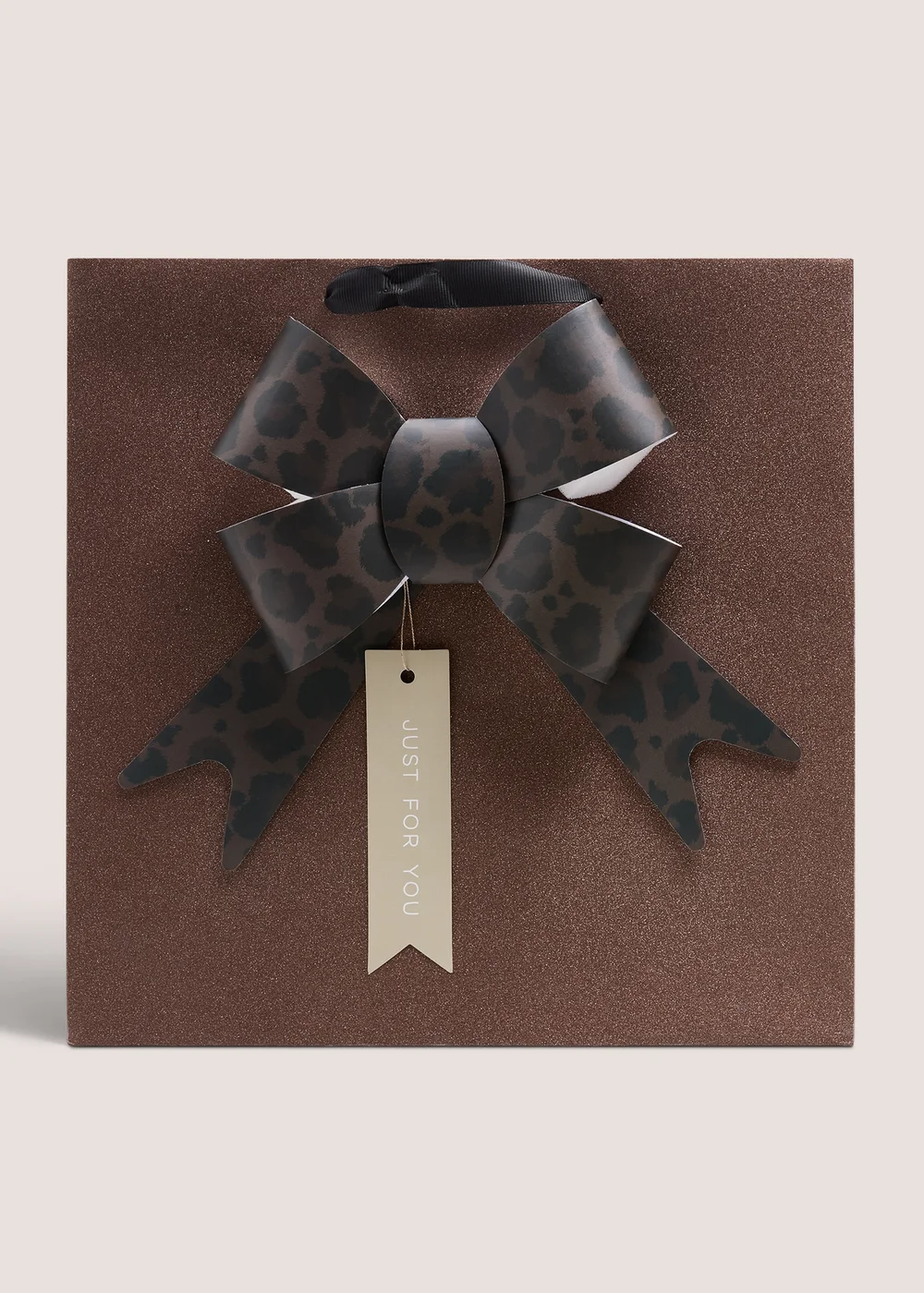 Brown Animal Print Gift Bag Image 1