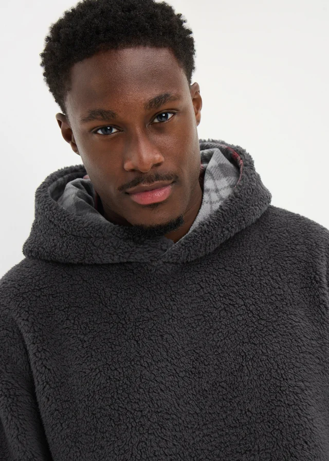 Grey Hooded Fleece Set