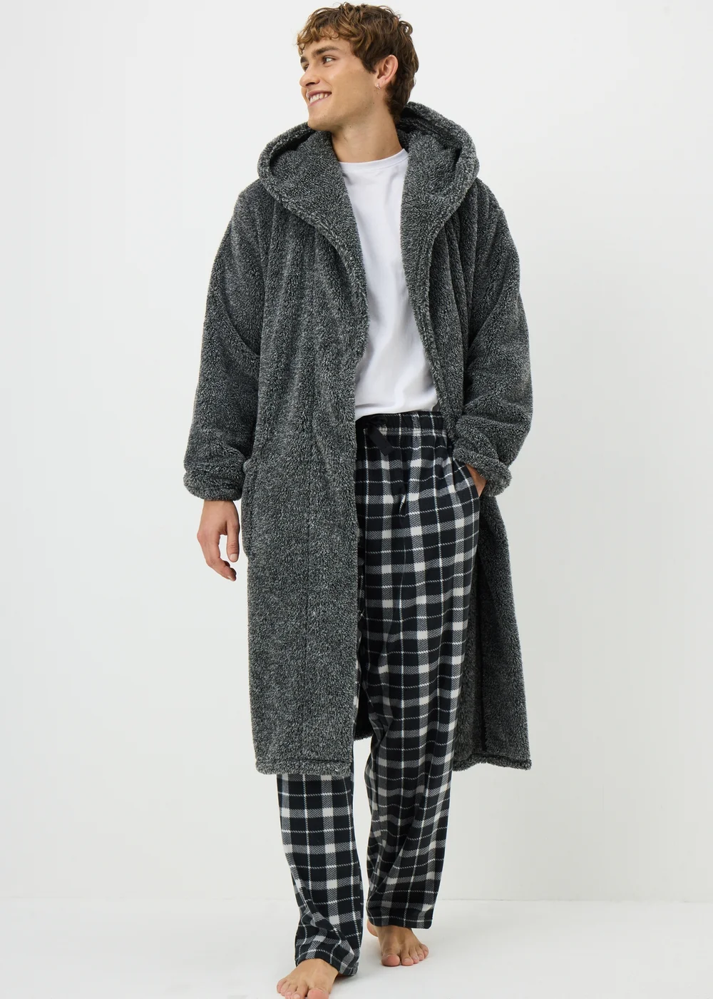 Grey Premium Dressing Gown - Extra small Image 1