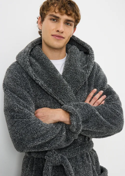 Grey Premium Dressing Gown - Extra small Image 2