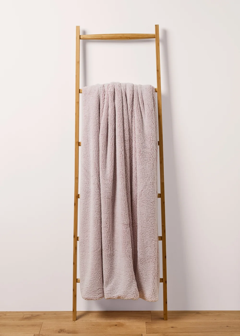 Pink Double Sided Sherpa Throw Image 1