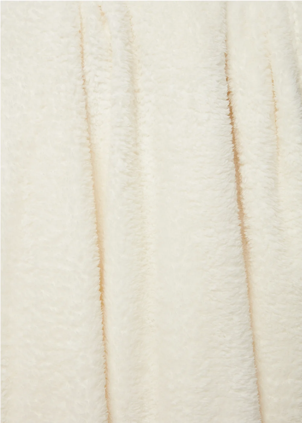 Cream Teddy Throw Image 2