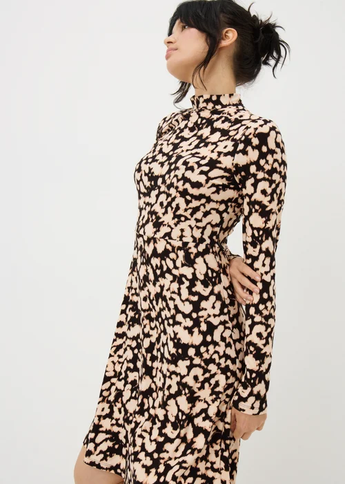 Brown Leopard Soft Mini Dress - 8 Image 1