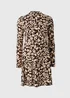 Brown Leopard Soft Mini Dress - 8 Image 3