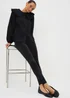 Black Sparkle Velvet Leggings - 22 Image 1