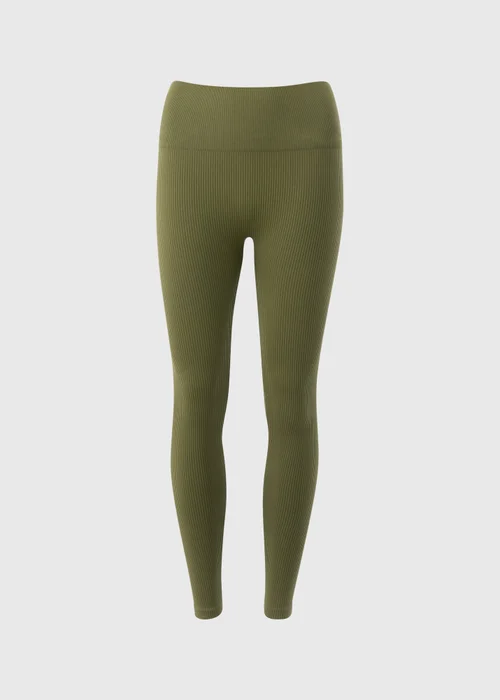 Khaki Seamless Leggings - XL Image 4