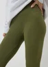 Khaki Seamless Leggings - XL Image 2