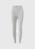 Grey Faux Fur Lined Leggings - Small Image 3