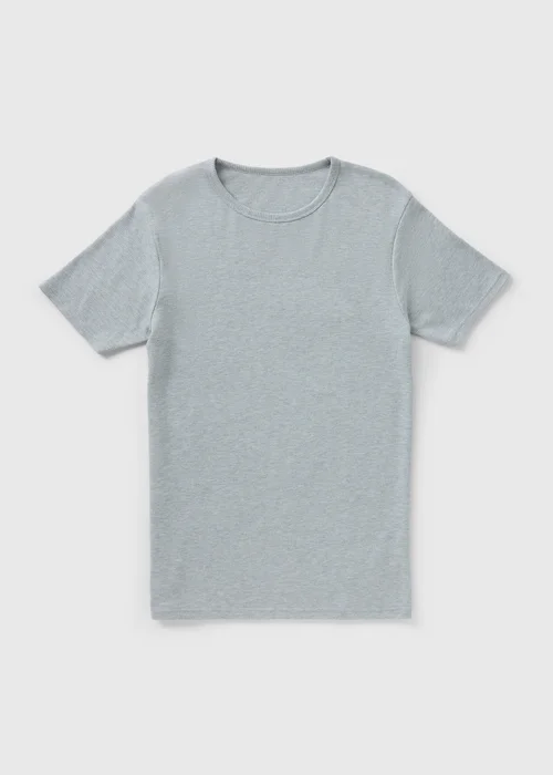 Grey Medium Thermal Short Sleeve T-Shirt - Small Image 3