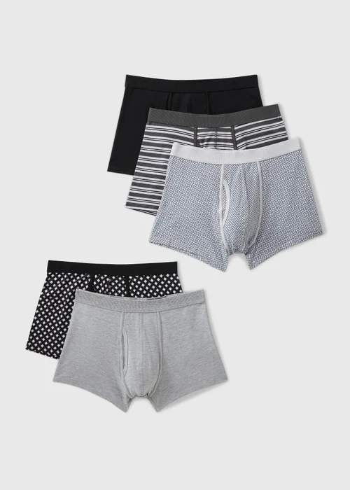 5 Pack Grey Keyhole Trunks - Extra small Image 1