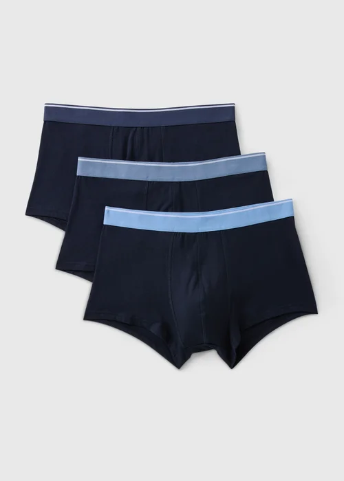 3 Pack Navy Modal Hipsters - Extra small Image 1