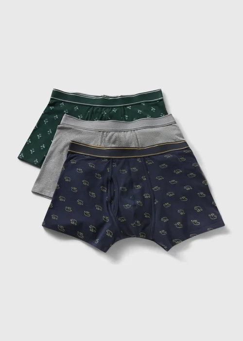 3 Pack Green Penguin Boxers - XXXL Image 1