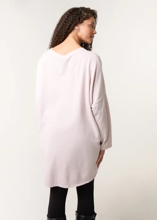 Blue Vanilla Pink Lace Bow Sweat Top - One Size Image 4