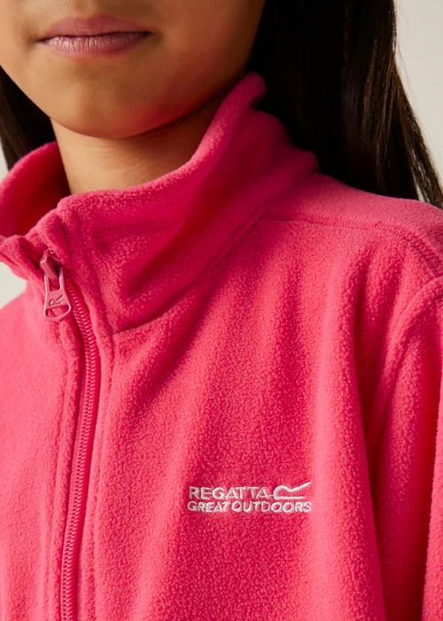 Regatta Pop Pink Kids King II Anti-Pill Symmetry Fleece (3- 16 Yrs) - Age 15-16 Years Image 4
